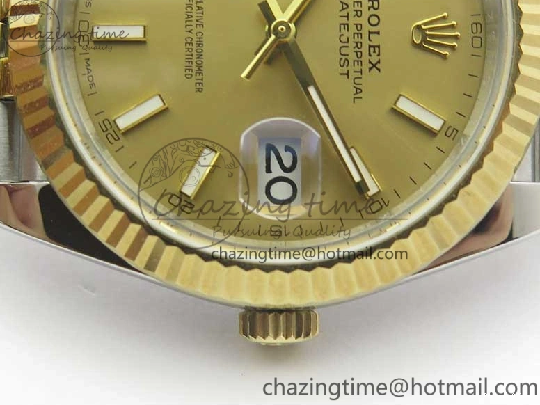 0513 DateJust 41 126333 SS YG ARF 1:1 Best Edition 904L Steel YG Lumed Dial on Jubilee Bracelet A Vibrant 3223